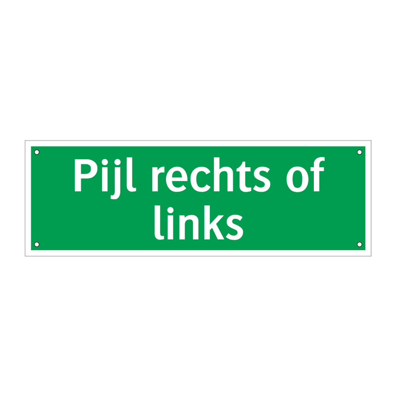 Pijl rechts of links & Pijl rechts of links & Pijl rechts of links & Pijl rechts of links