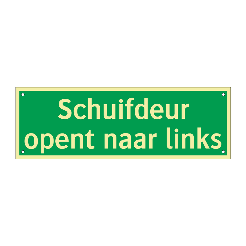 Schuifdeur opent naar links & Schuifdeur opent naar links & Schuifdeur opent naar links