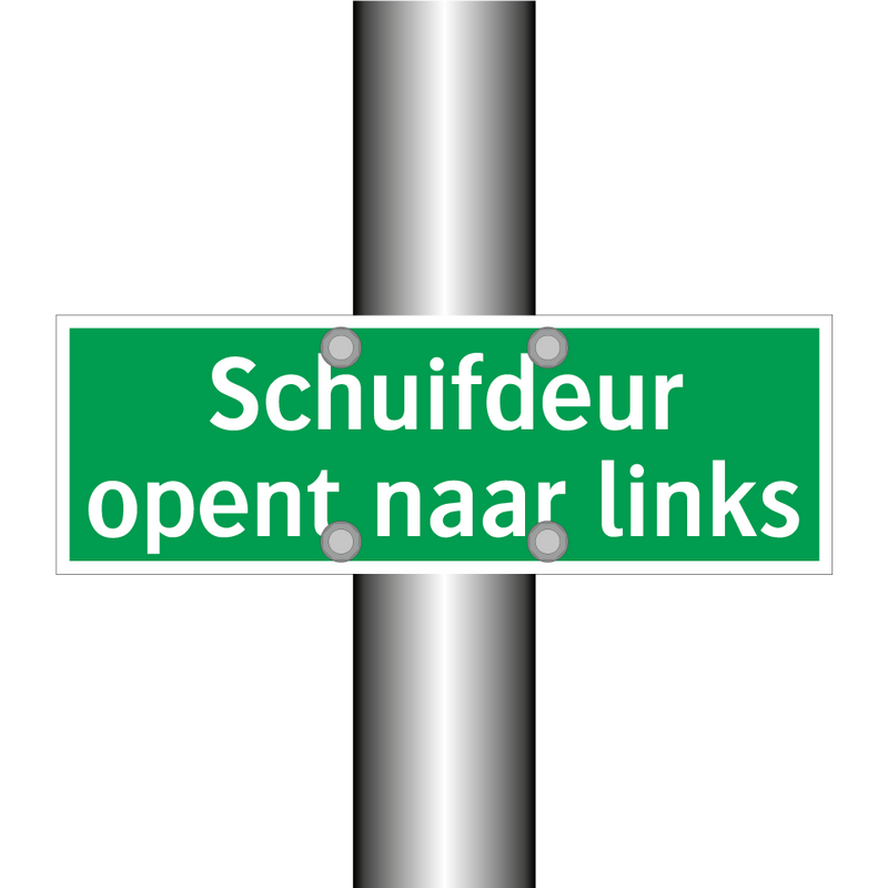 Schuifdeur opent naar links & Schuifdeur opent naar links & Schuifdeur opent naar links