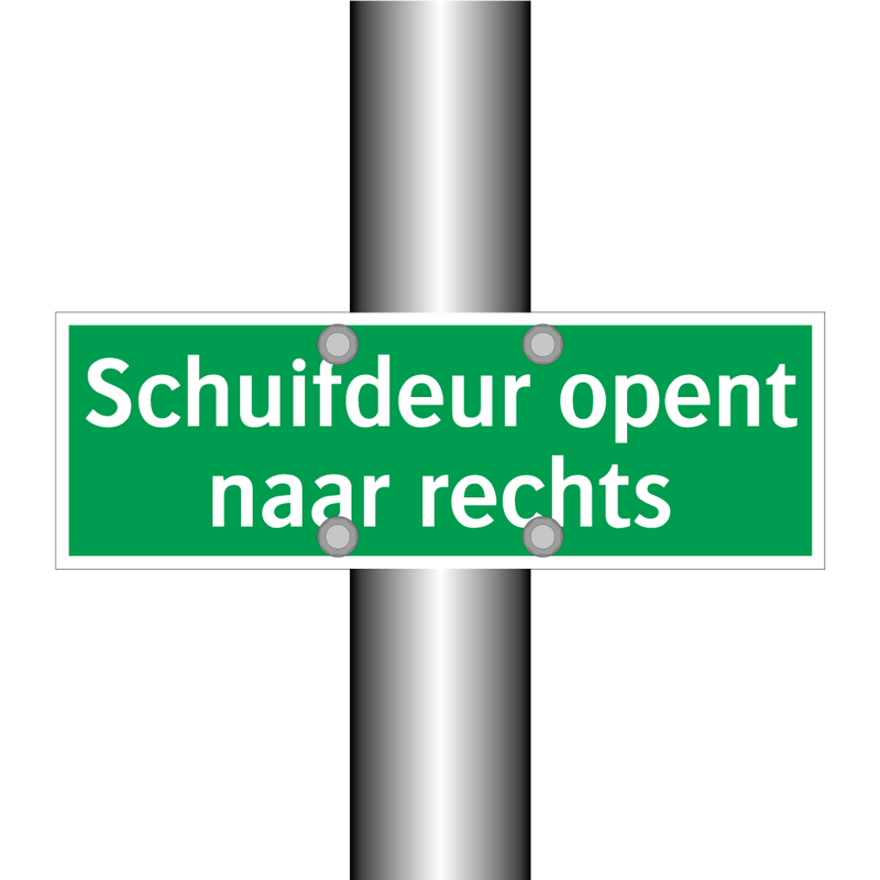 Schuifdeur opent naar rechts & Schuifdeur opent naar rechts & Schuifdeur opent naar rechts