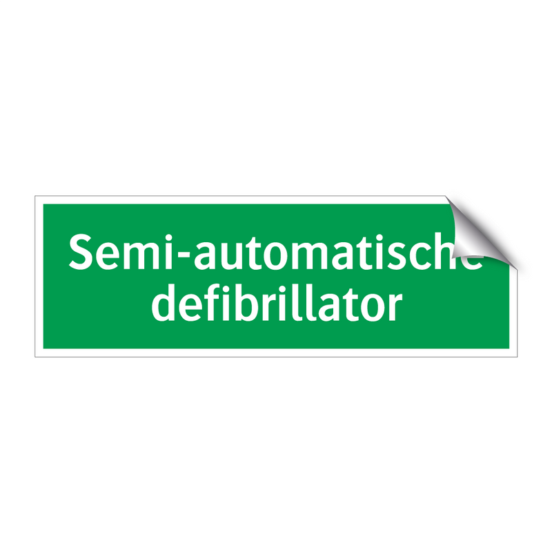 Semi-automatische defibrillator & Semi-automatische defibrillator & Semi-automatische defibrillator