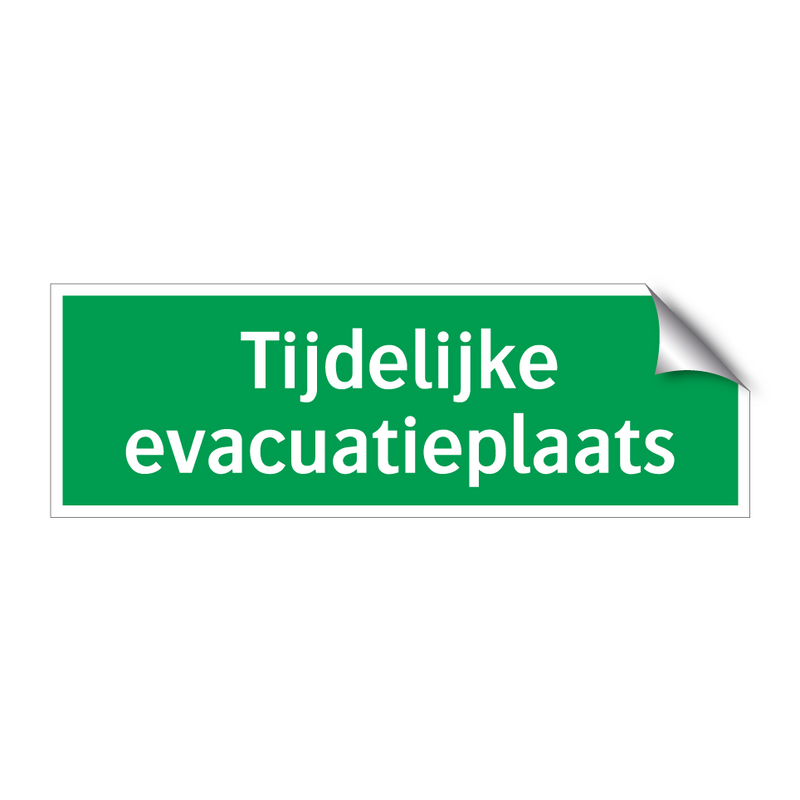 Tijdelijke evacuatieplaats & Tijdelijke evacuatieplaats & Tijdelijke evacuatieplaats