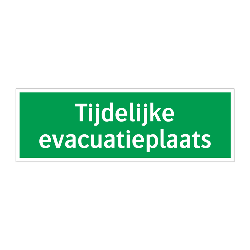 Tijdelijke evacuatieplaats & Tijdelijke evacuatieplaats & Tijdelijke evacuatieplaats