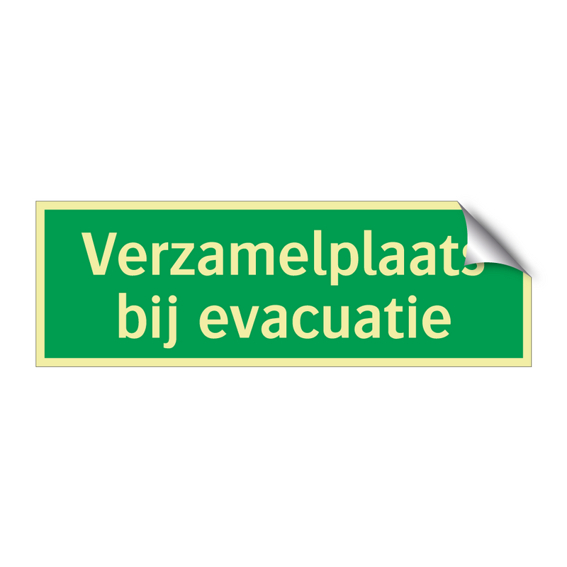 Verzamelplaats bij evacuatie & Verzamelplaats bij evacuatie & Verzamelplaats bij evacuatie