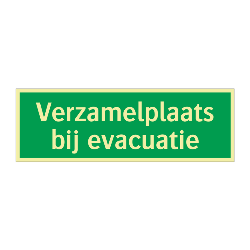 Verzamelplaats bij evacuatie & Verzamelplaats bij evacuatie & Verzamelplaats bij evacuatie