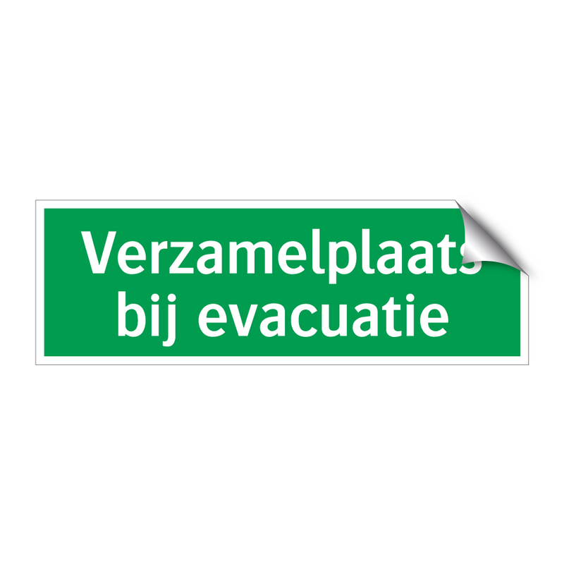 Verzamelplaats bij evacuatie & Verzamelplaats bij evacuatie & Verzamelplaats bij evacuatie