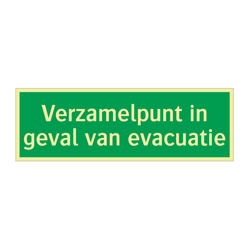 Verzamelpunt in geval van evacuatie & Verzamelpunt in geval van evacuatie