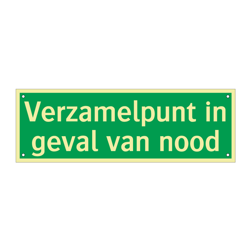 Verzamelpunt in geval van nood & Verzamelpunt in geval van nood & Verzamelpunt in geval van nood