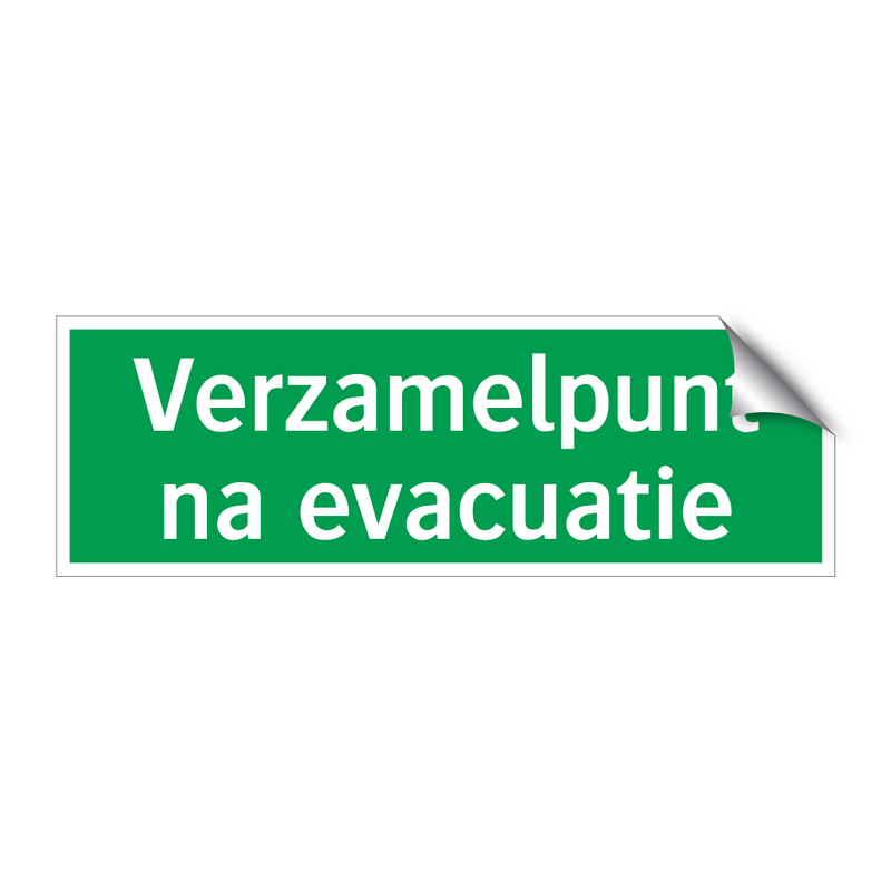 Verzamelpunt na evacuatie & Verzamelpunt na evacuatie & Verzamelpunt na evacuatie