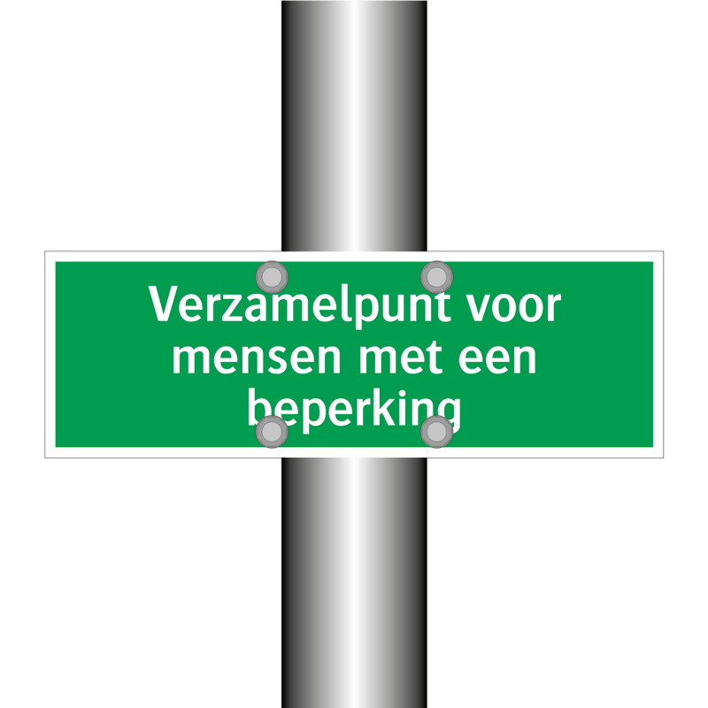 Verzamelpunt voor mensen met een beperking & Verzamelpunt voor mensen met een beperking