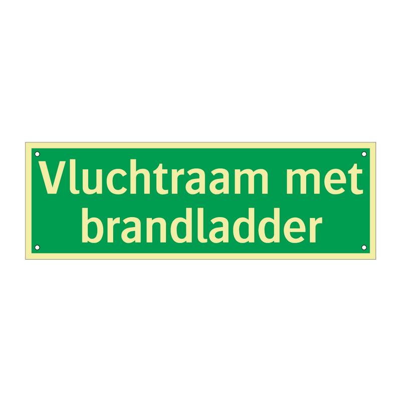 Vluchtraam met brandladder & Vluchtraam met brandladder & Vluchtraam met brandladder