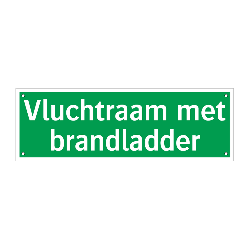 Vluchtraam met brandladder & Vluchtraam met brandladder & Vluchtraam met brandladder