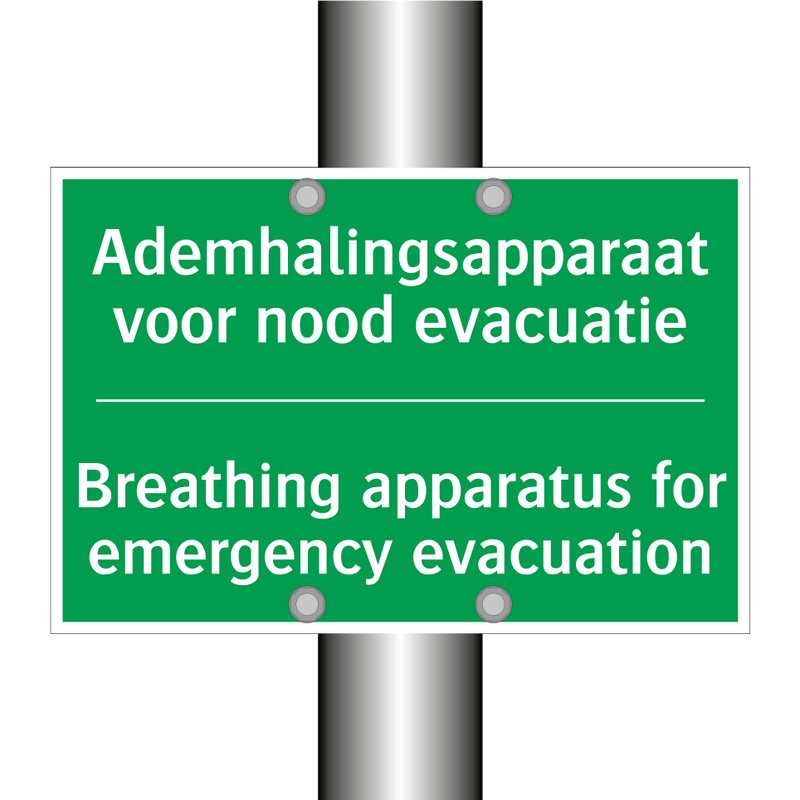 Ademhalingsapparaat voor nood /.../ - Breathing apparatus for emergency /.../