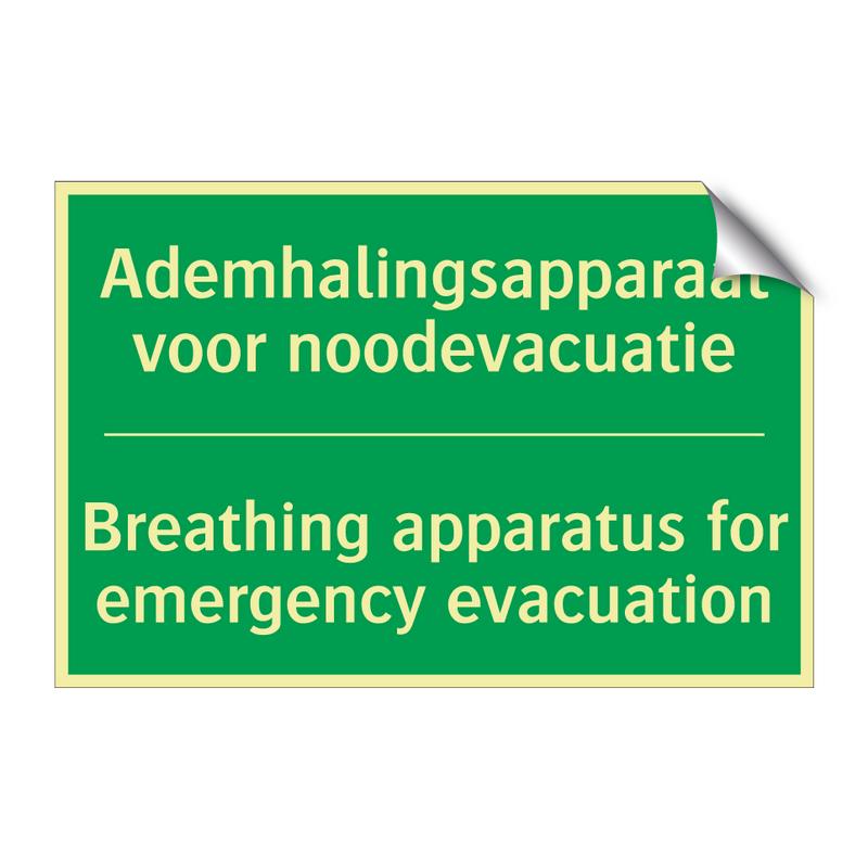 Ademhalingsapparaat voor noodevacuatie /.../ - Breathing apparatus for emergency /.../