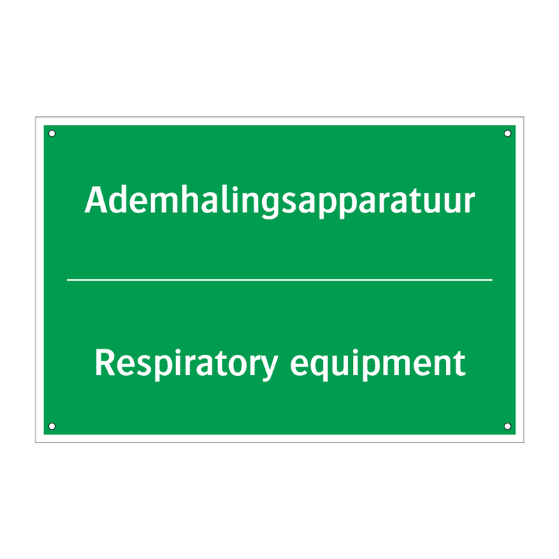 Ademhalingsapparatuur - Respiratory equipment & Ademhalingsapparatuur - Respiratory equipment