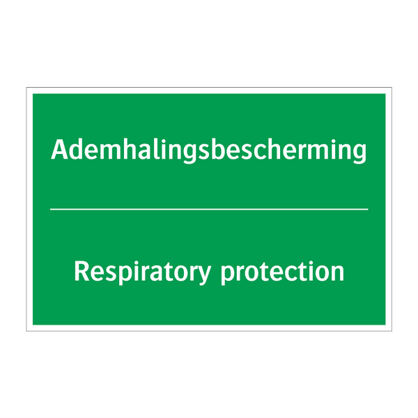 Ademhalingsbescherming - Respiratory protection & Ademhalingsbescherming - Respiratory protection