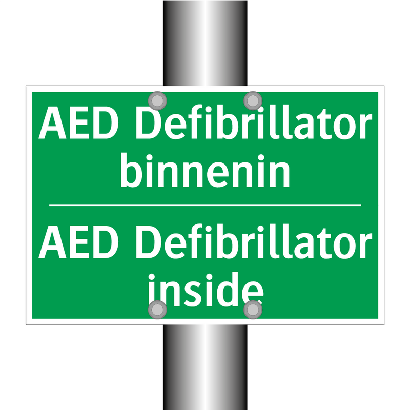 AED Defibrillator binnenin - AED Defibrillator inside