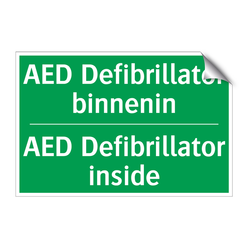 AED Defibrillator binnenin - AED Defibrillator inside