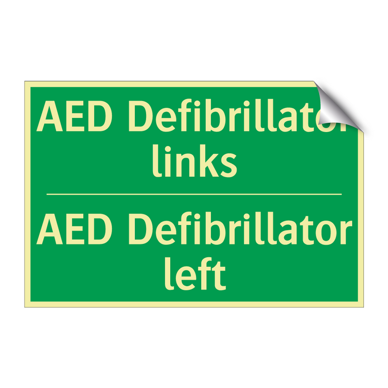 AED Defibrillator links - AED Defibrillator left & AED Defibrillator links - AED Defibrillator left