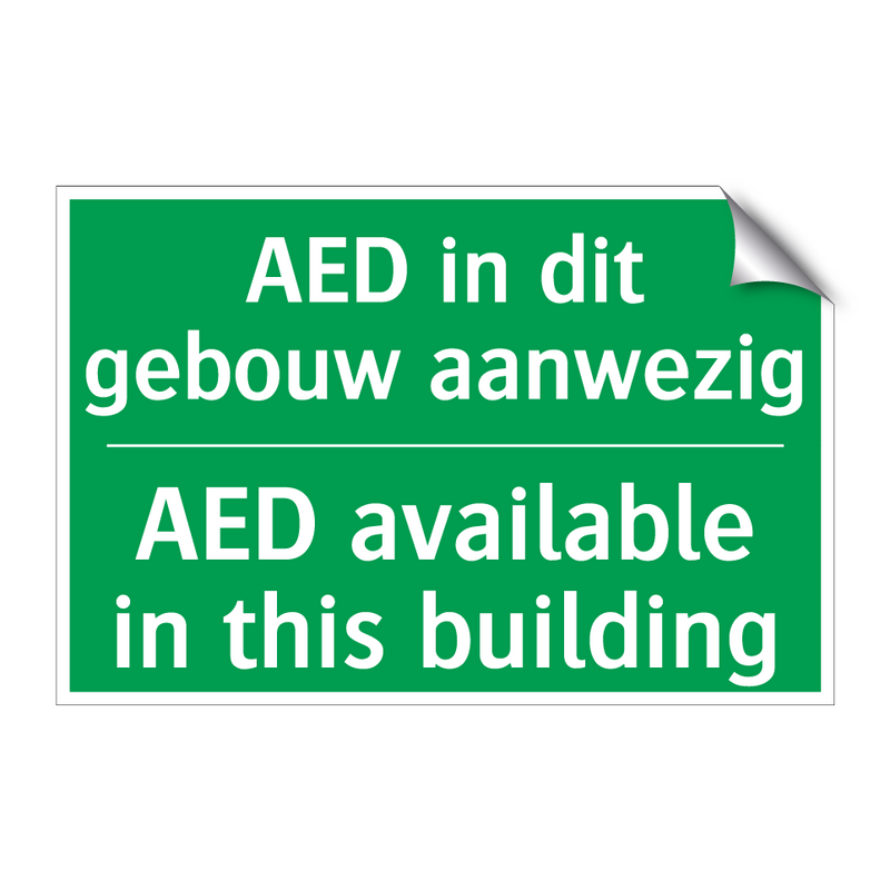 AED in dit gebouw aanwezig - AED available in this building /.../