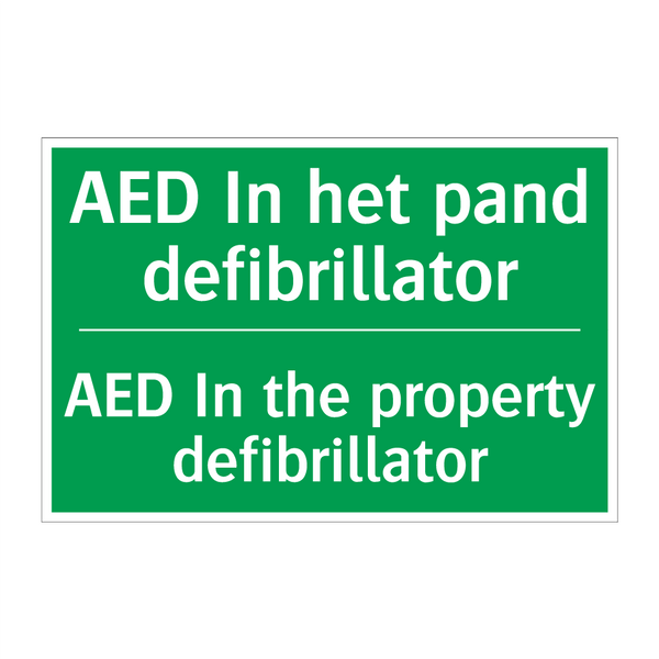 AED In het pand defibrillator - AED In the property defibrillator /.../