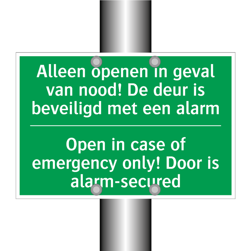 Alleen openen in geval van nood! /.../ - Open in case of emergency /.../