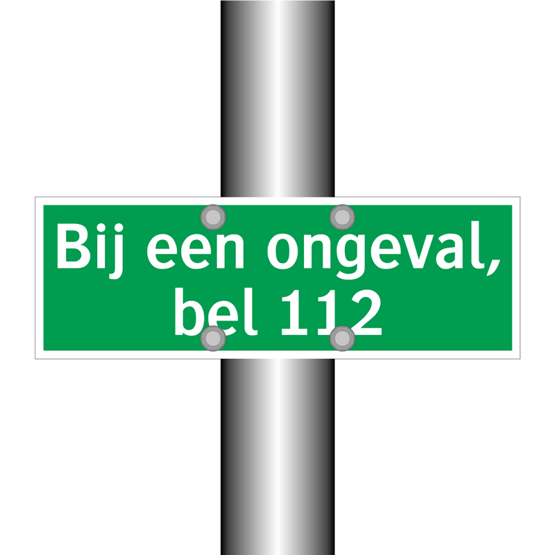 Bij een ongeval, bel 112 & Bij een ongeval, bel 112 & Bij een ongeval, bel 112