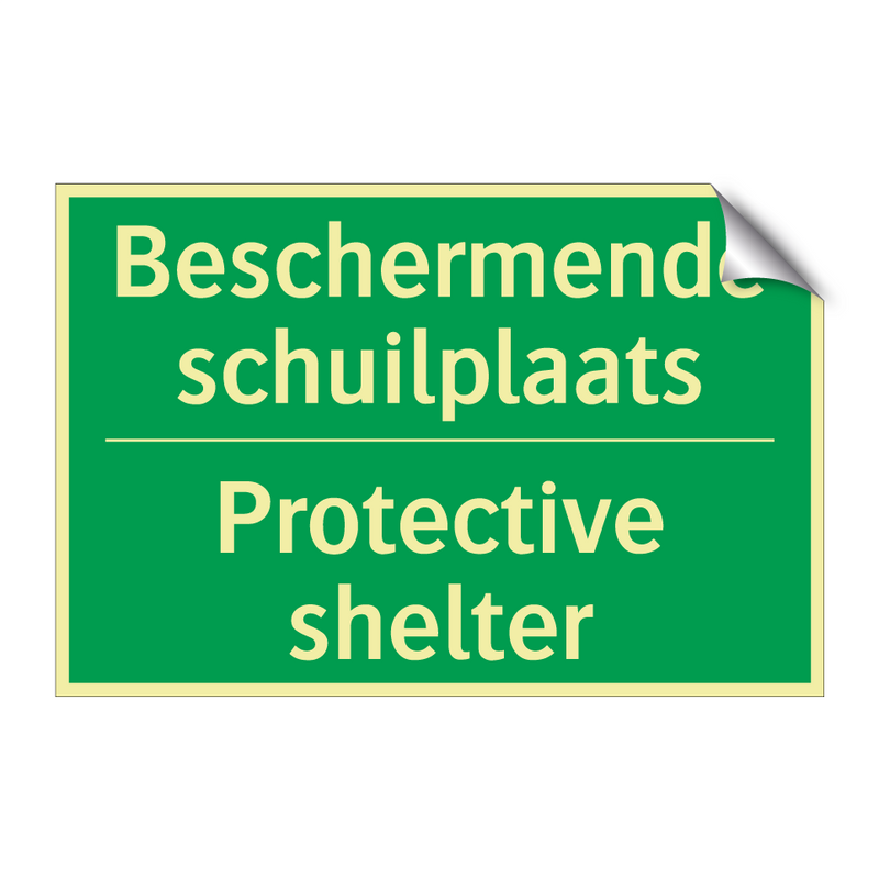 Beschermende schuilplaats - Protective shelter & Beschermende schuilplaats - Protective shelter