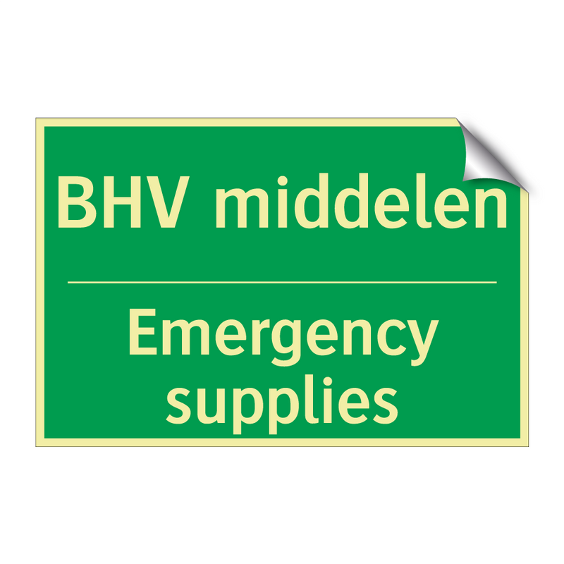 BHV middelen - Emergency supplies & BHV middelen - Emergency supplies