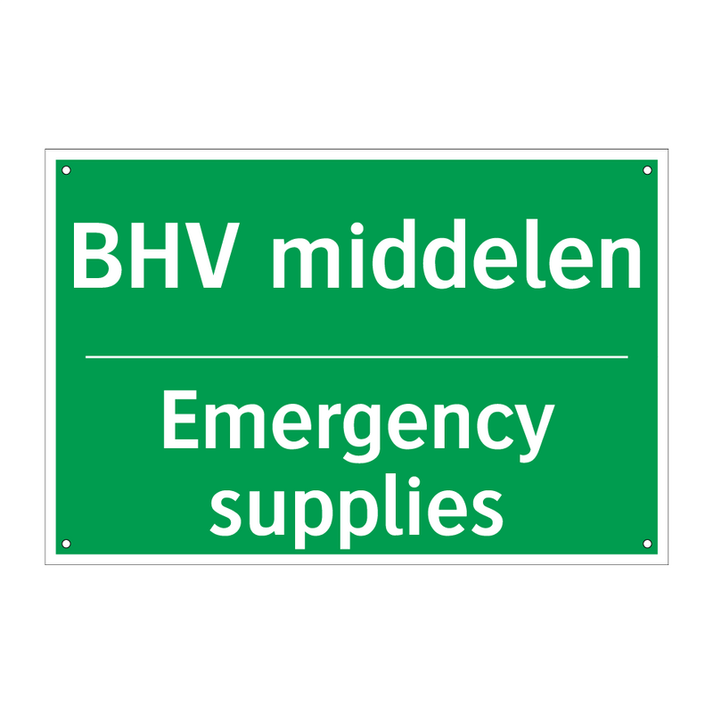 BHV middelen - Emergency supplies & BHV middelen - Emergency supplies