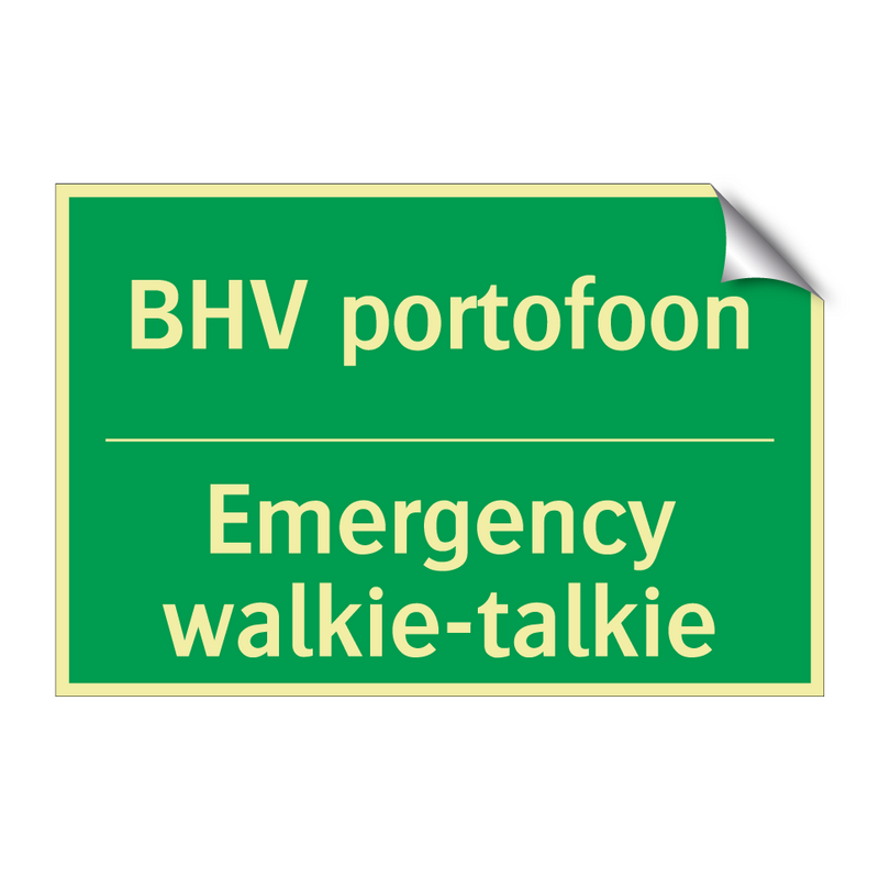 BHV portofoon - Emergency walkie-talkie & BHV portofoon - Emergency walkie-talkie