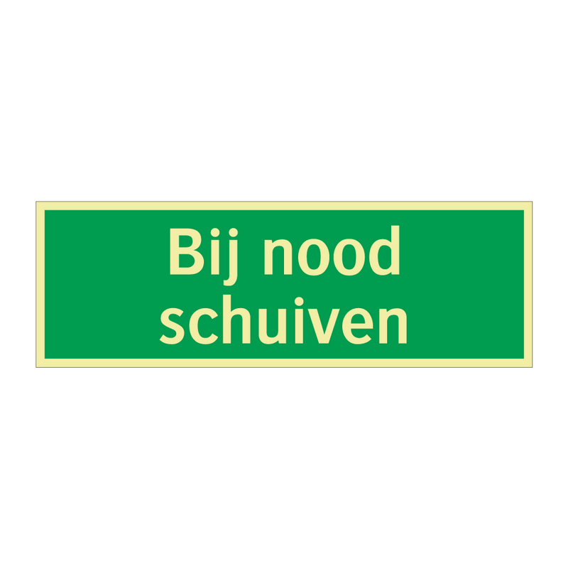 Bij nood schuiven & Bij nood schuiven & Bij nood schuiven & Bij nood schuiven & Bij nood schuiven