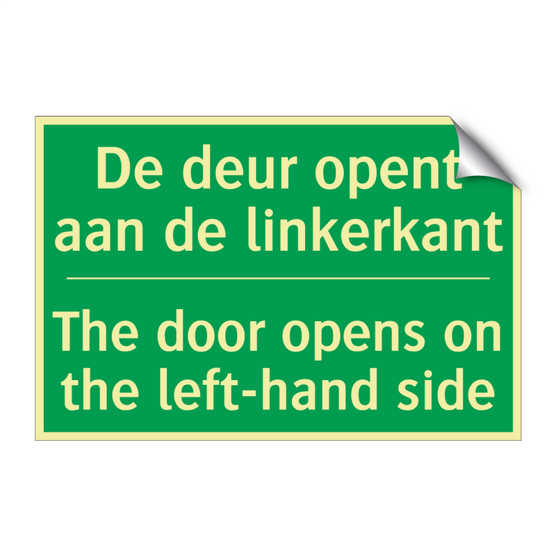 De deur opent aan de linkerkant /.../ - The door opens on the left-hand /.../