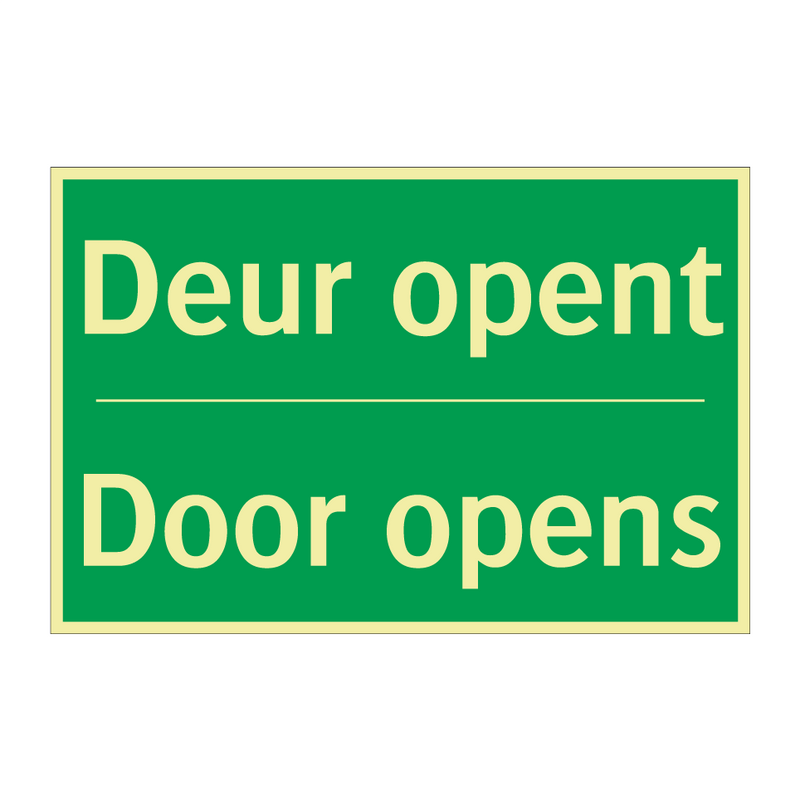 Deur opent - Door opens & Deur opent - Door opens & Deur opent - Door opens