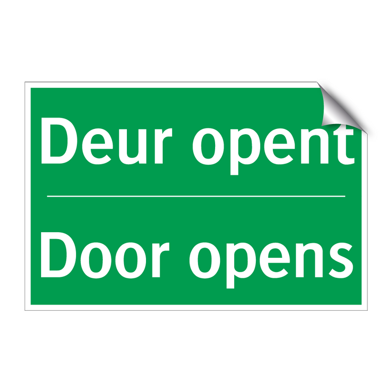 Deur opent - Door opens & Deur opent - Door opens & Deur opent - Door opens