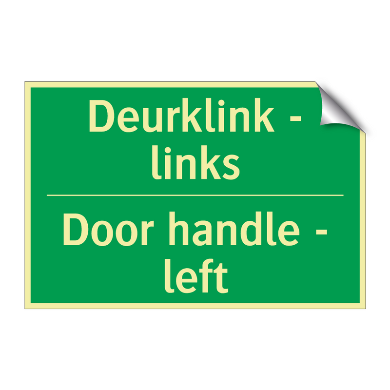 Deurklink - links - Door handle - left & Deurklink - links - Door handle - left