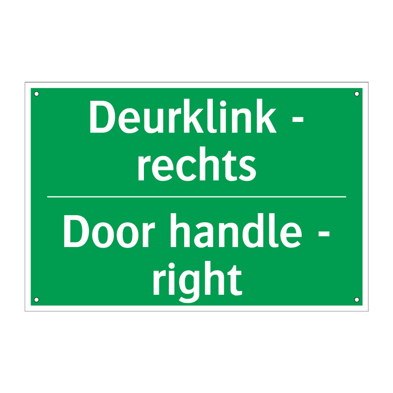 Deurklink - rechts - Door handle - right & Deurklink - rechts - Door handle - right