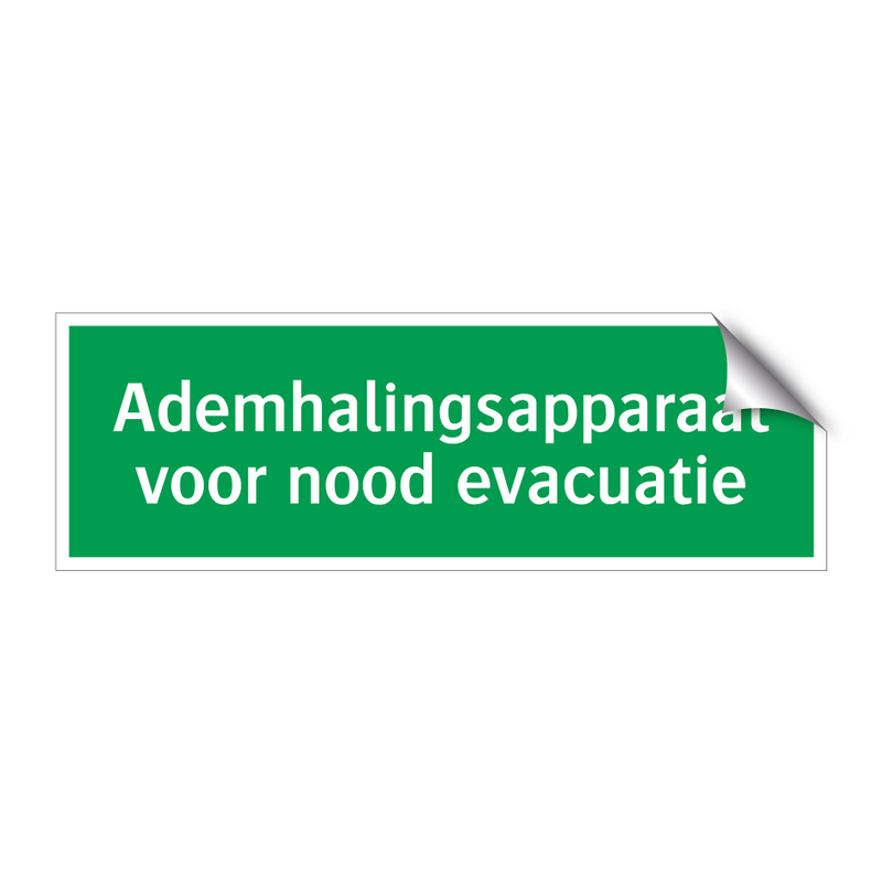 Ademhalingsapparaat voor nood evacuatie & Ademhalingsapparaat voor nood evacuatie