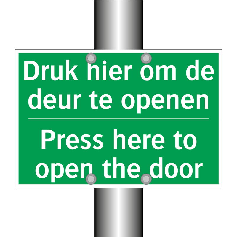 Druk hier om de deur te openen - Press here to open the door /.../