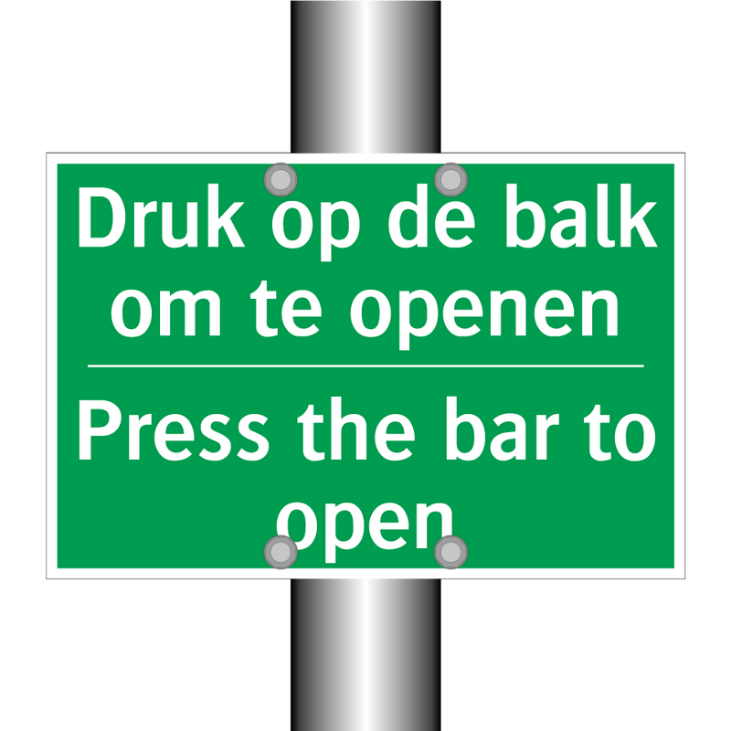 Druk op de balk om te openen - Press the bar to open