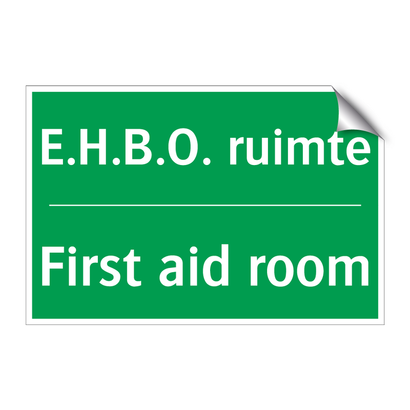 E.H.B.O. ruimte - First aid room & E.H.B.O. ruimte - First aid room