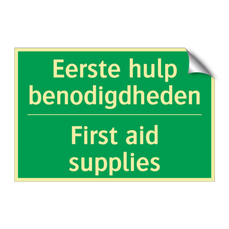 Eerste hulp benodigdheden - First aid supplies & Eerste hulp benodigdheden - First aid supplies