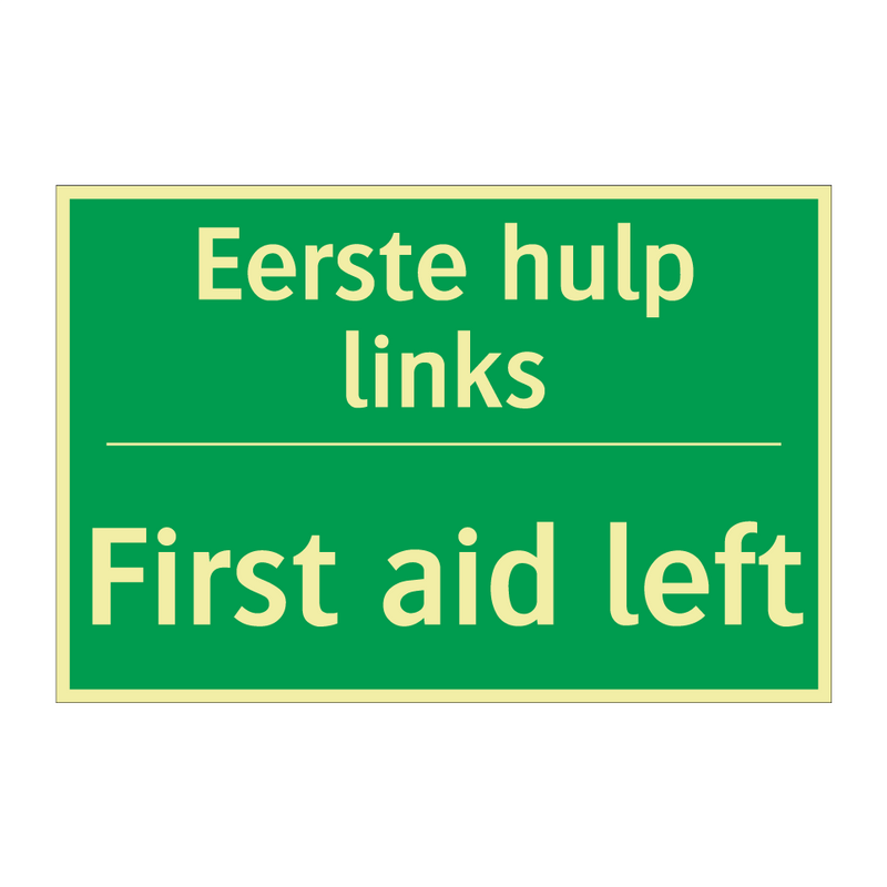 Eerste hulp links - First aid left & Eerste hulp links - First aid left