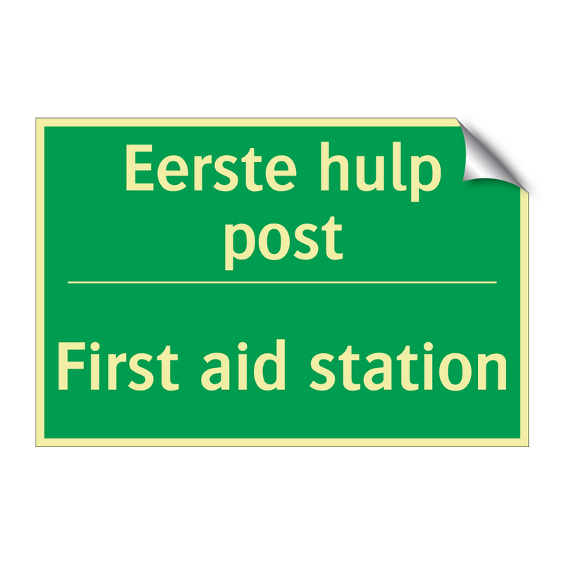 Eerste hulp post - First aid station & Eerste hulp post - First aid station