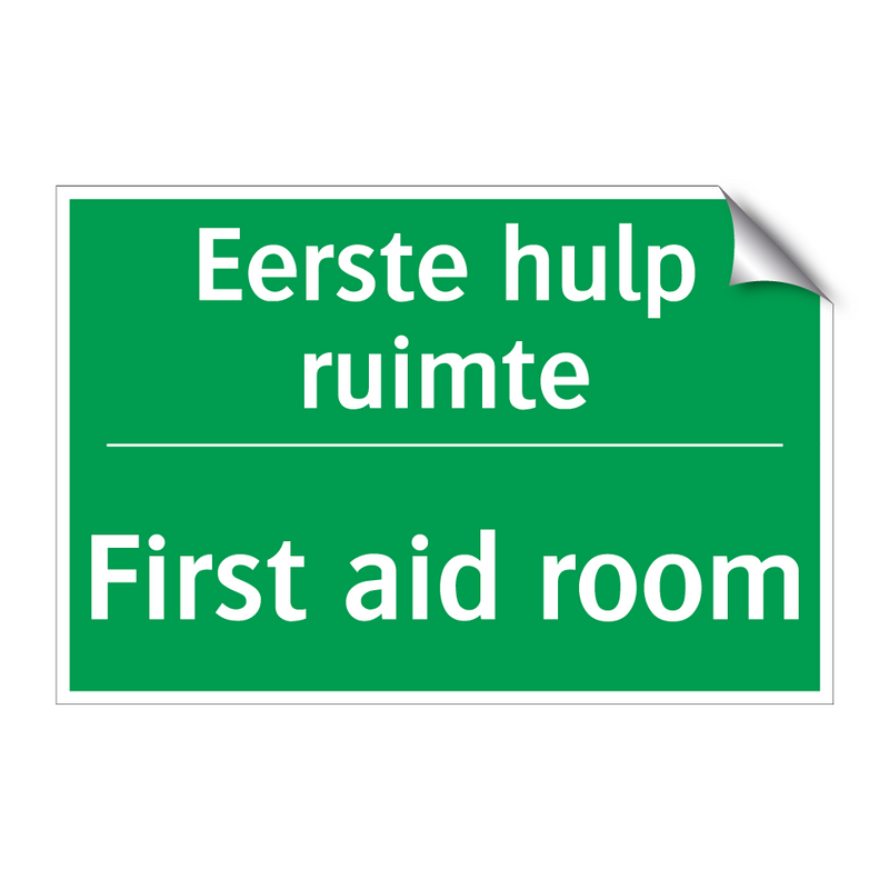 Eerste hulp ruimte - First aid room & Eerste hulp ruimte - First aid room