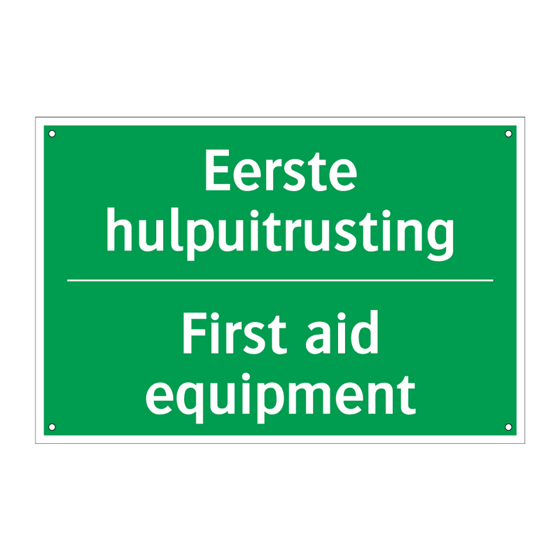 Eerste hulpuitrusting - First aid equipment & Eerste hulpuitrusting - First aid equipment