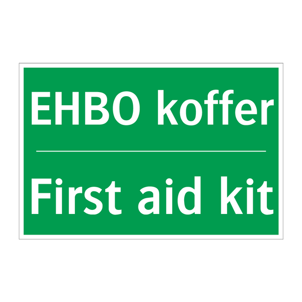 EHBO koffer - First aid kit & EHBO koffer - First aid kit & EHBO koffer - First aid kit