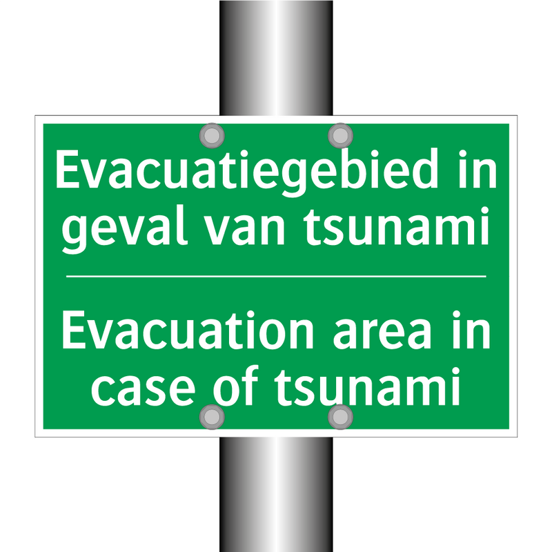 Evacuatiegebied in geval van tsunami /.../ - Evacuation area in case of /.../