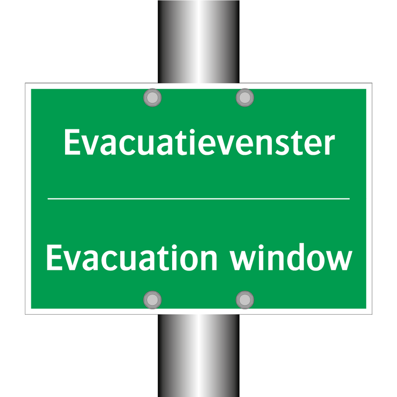 Evacuatievenster - Evacuation window & Evacuatievenster - Evacuation window