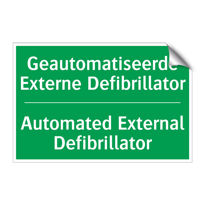 Geautomatiseerde Externe Defibrillator /.../ - Automated External Defibrillator /.../